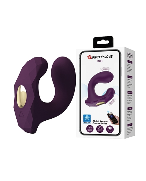 Order Pretty Love Billy Vibrating Dual Stimulator - Purple
