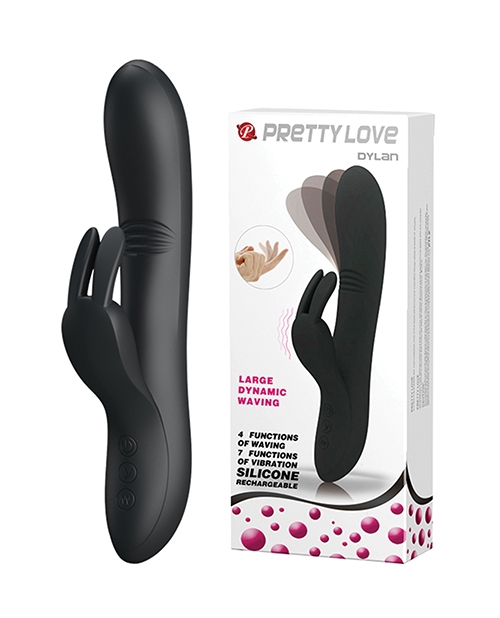 Shop Pretty Love Dylan Bunny Ears Come Hither Rabbit 11 Functions - Black online