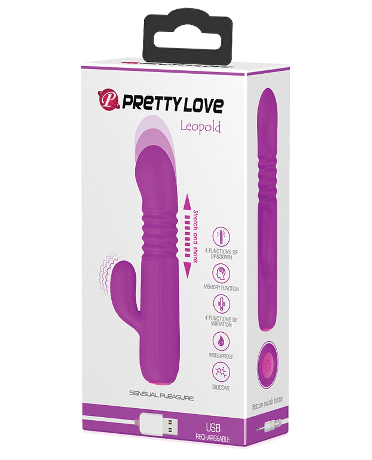 Order Pretty Love Leopold Mini Thruster Vibe - Fuchsia