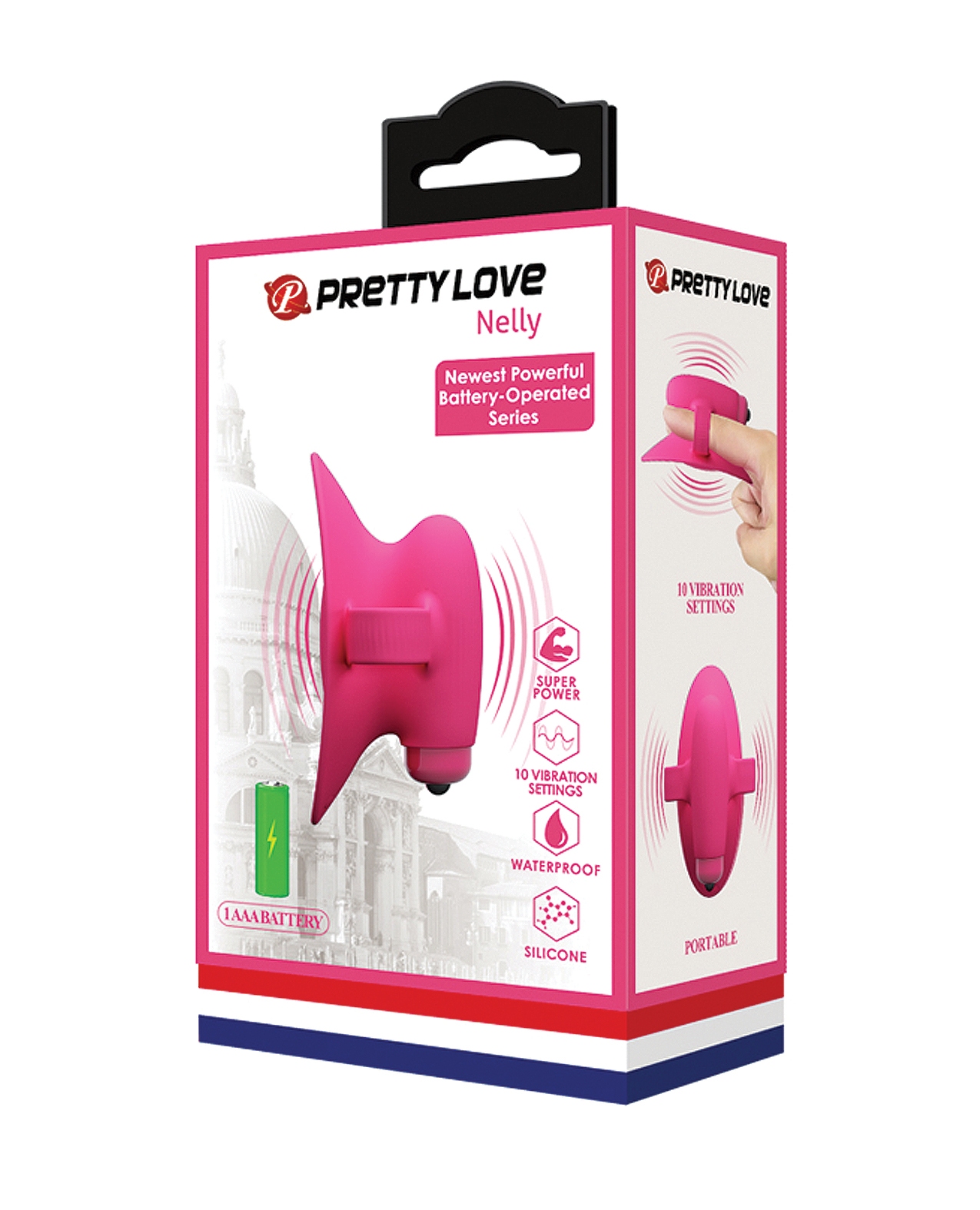 Order Pretty Love Nelly Finger Battery Vibe - Pink