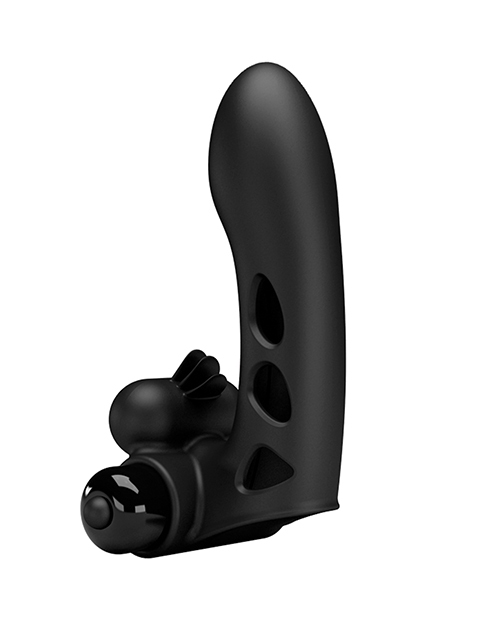Buy Pretty Love Orlando Honey Finger Sleeve Vibrator - Black at HerVibrators.com