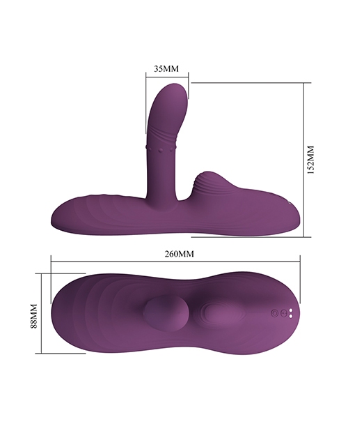 Buy Pretty Love Remote Controlled Vibe Pad Luka - Purple