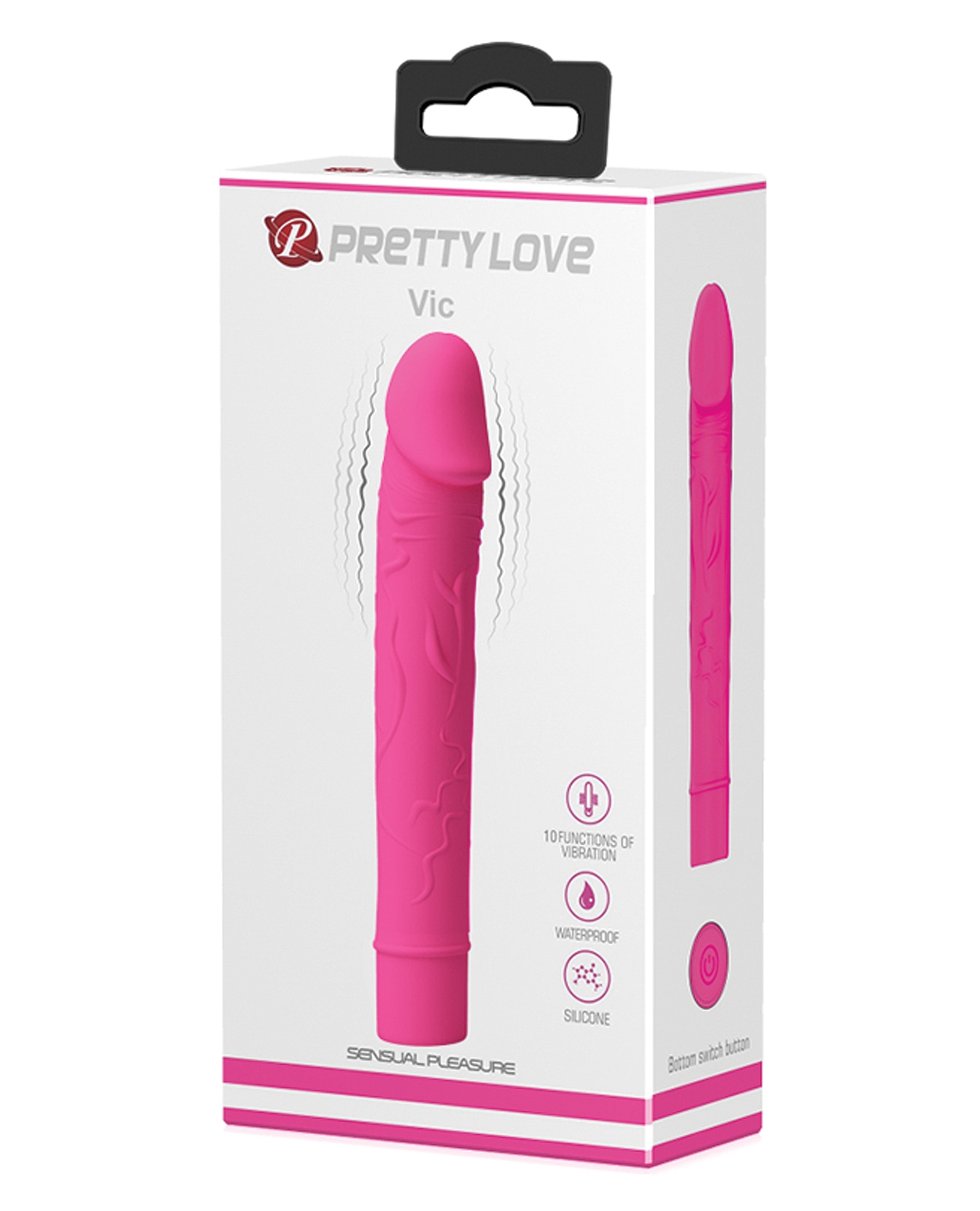 Order Pretty Love Vic G-Spot Vibrating Dildo - Magenta