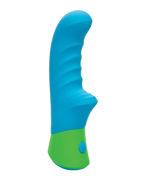 Order Rave Ridged-G Massager w/Rippled Shaft & Stimulator - Blue/Green online