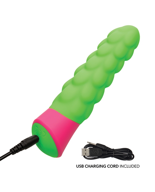 Shop Rave Ripple Vibrator - Green/Pink