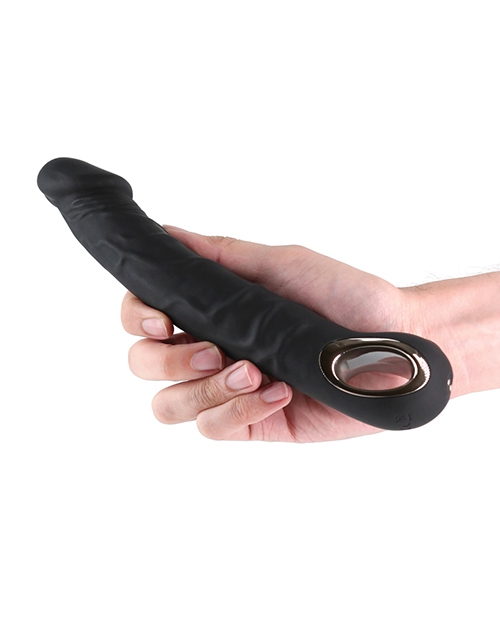 Buy Renegade Rimmer Vibrating Dong w/Handle - Black at HerVibrators.com