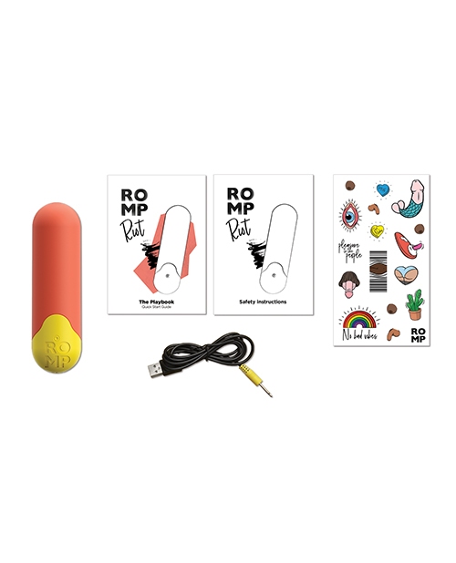Shop ROMP Riot Bullet Vibrator - Orange