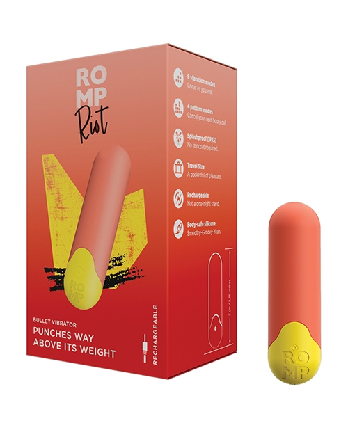 Shop ROMP Riot Bullet Vibrator - Orange online
