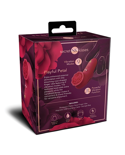 Shop Secret Kisses Rosegasm Playful Petal Finger Vibe - Red