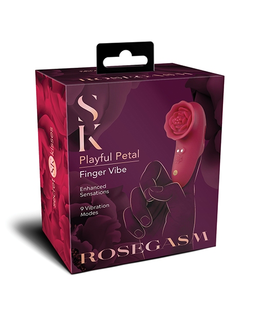Shop Secret Kisses Rosegasm Playful Petal Finger Vibe - Red online