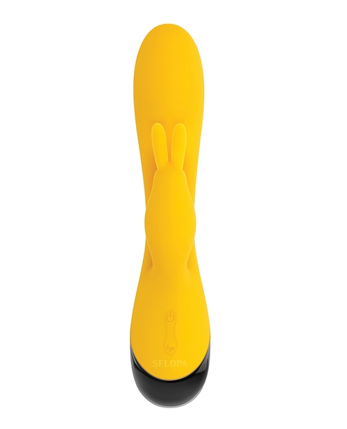 Selopa Buzzz Bunny Rabbit Vibrator - Yellow/Black for sale