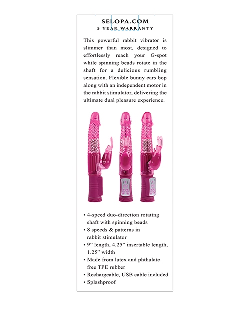 Shop Selopa Rechargeable Bunny - Pink