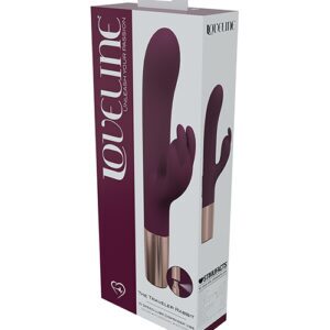 Shop Shots Loveline Traveler Rabbit Vibrator - Burgundy online