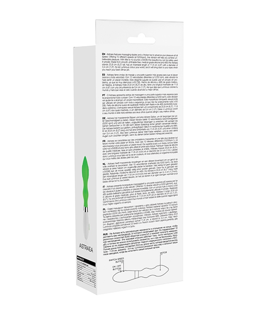 Order Shots Luminous Astraea Silicone 10 Speed Vibrator - Green online