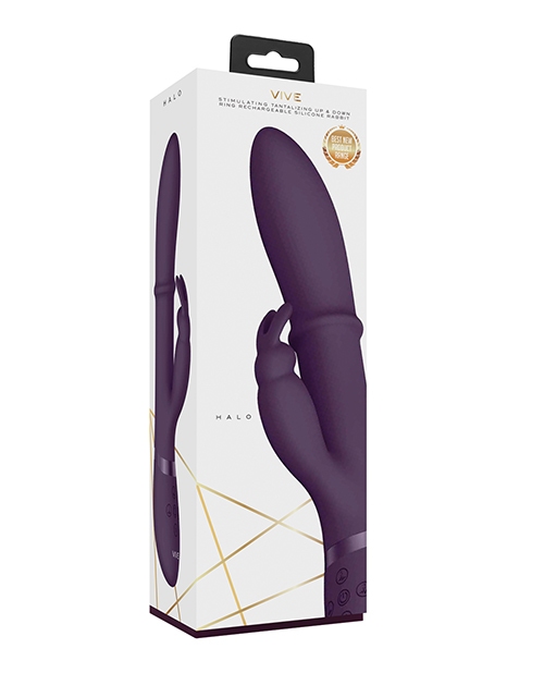 Shop Shots Vive Halo Up & Down Ring G-Spot Rabbit - Purple online