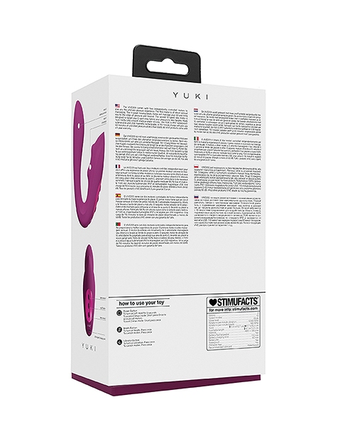 Shop Shots Yuki Dual Action G-Spot Vibrator w/Massaging Beads - Pink