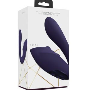 Shop Shots Yuki Dual Action G-Spot Vibrator w/Massaging Beads - Purple online