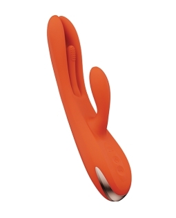 Shop Terri App Controlled Kinky Finger Tapping Rabbit Vibrator - Orange online