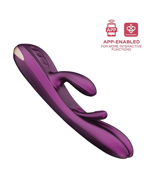 Buy Honey Play Box Terri App Controlled Kinky Finger Tapping Rabbit Vibrator - Purple