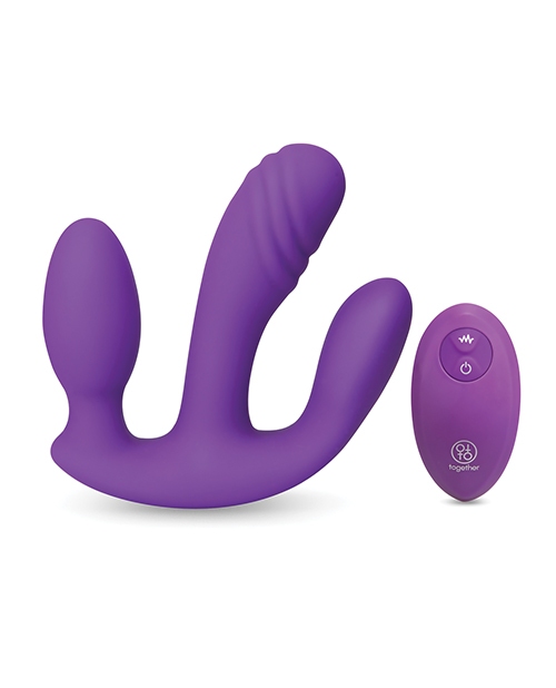 Shop Together Together Blended Pleasure Remote Controlled Triple-Pronged Vibrator