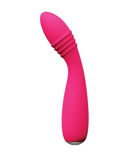 Buy VeDO Ohni Rechargeable G-Spot Thrusting Vibe - Pink at HerVibrators.com