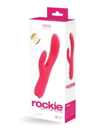 Order VeDO Rockie Rechargeable Dual Vibe - Foxy Pink