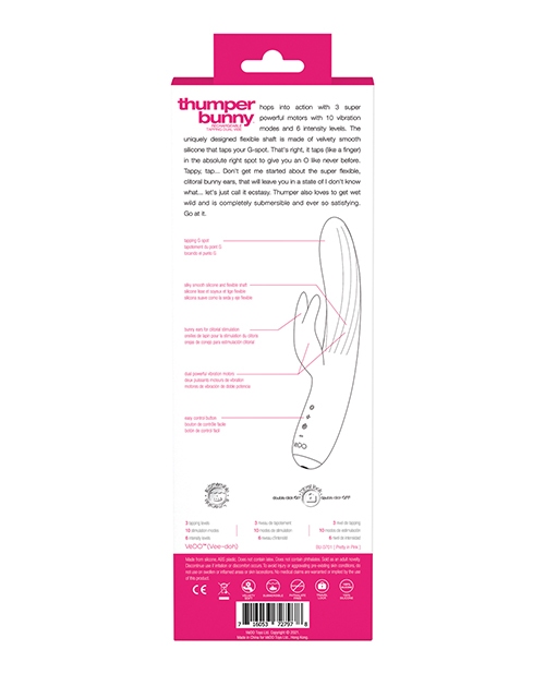 Order VeDO Thumper Bunny Rechargeable Dual Vibe - Pretty in Pink online