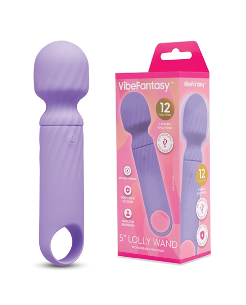 Order Vibe Fantasy 5" Lolly Mini Wand - Purple
