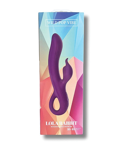 Wild Pop Vibe Lola Rabbit Dual Vibrator - Purple for sale