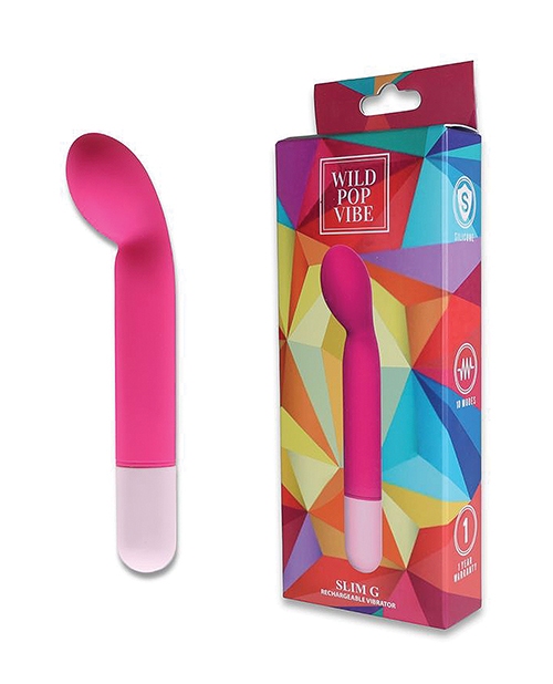 Wild Pop Vibe Slim G Vibrator - Pink for sale