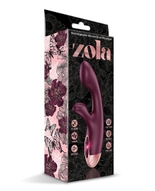 Shop Zola Rechargeable Silicone Dual Massager - Burgundy/Rose Gold online