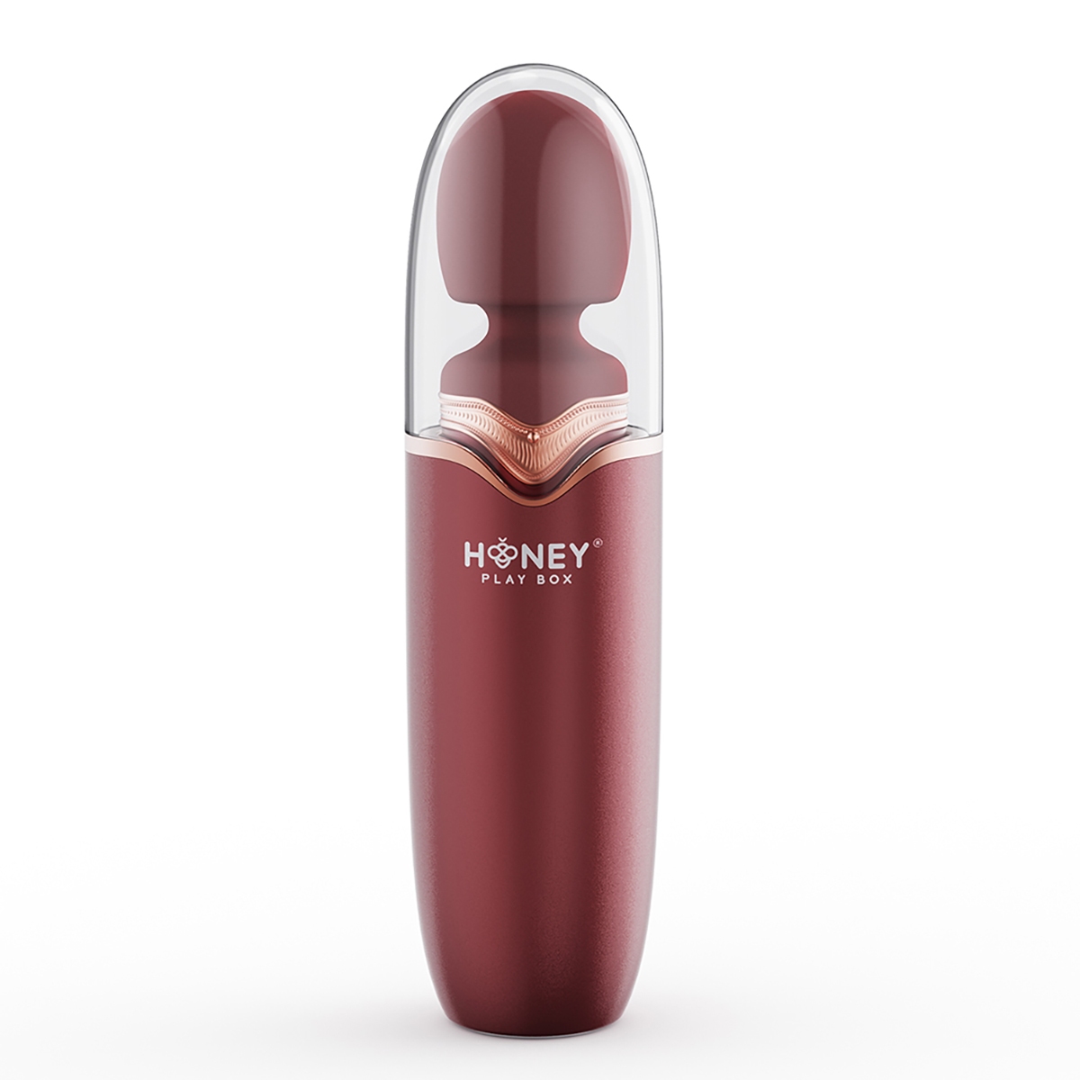 Honey Play Box vibrator Stormi Powerful With Charging Case shown in hand for scale