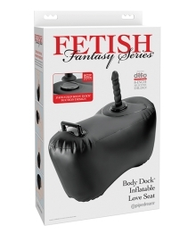 Shop Fetish Fantasy Series Body Dock Inflatable Love Seat - Black online