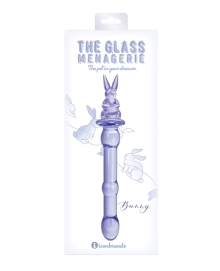 Shop Glass Menagerie Rabbit Glass Dildo - Pink online