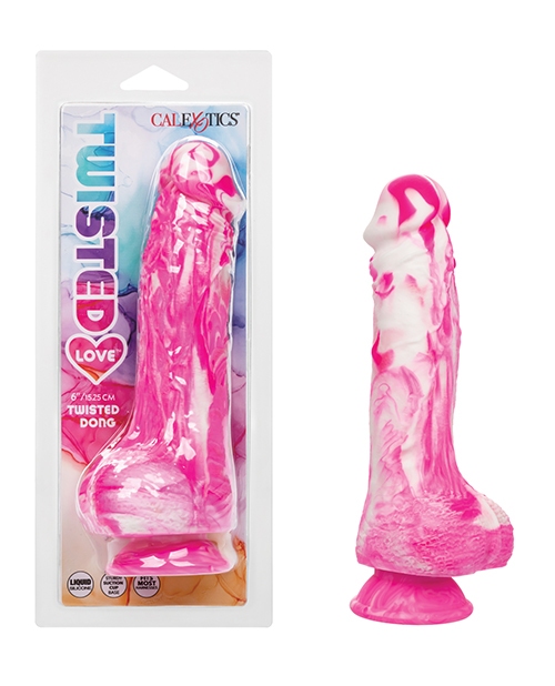 Shop Twisted Love Twisted Silicone Dong - Pink online