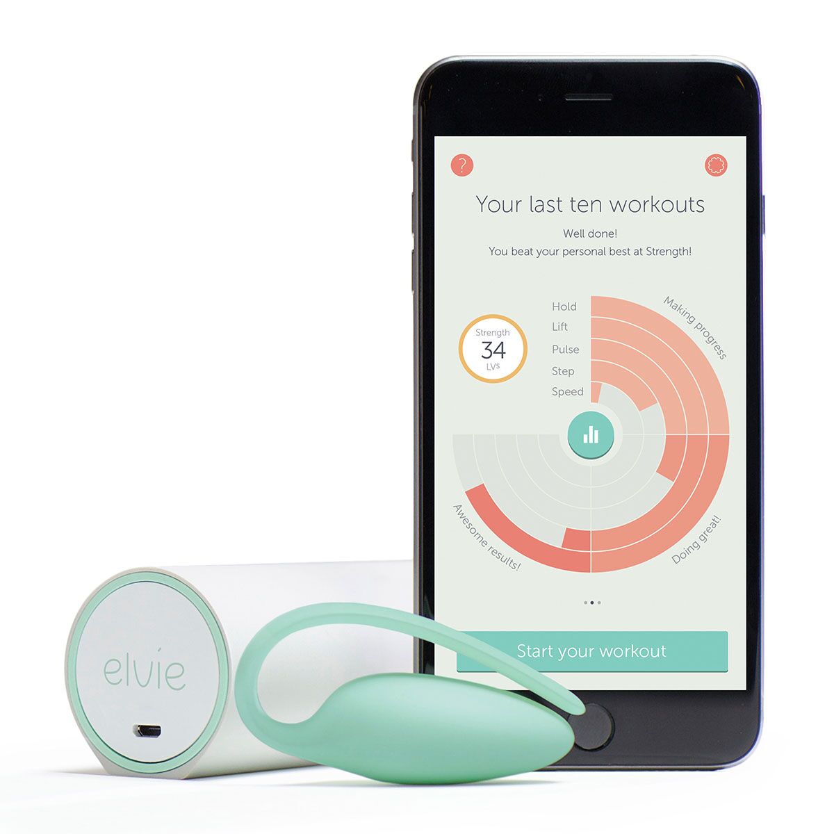 Buy elvie kegel exercise device for pelvic floor muscle strengthening.