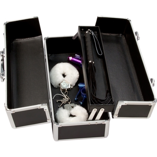 Buy and try  lockable toy box large black sex toy storage by bms