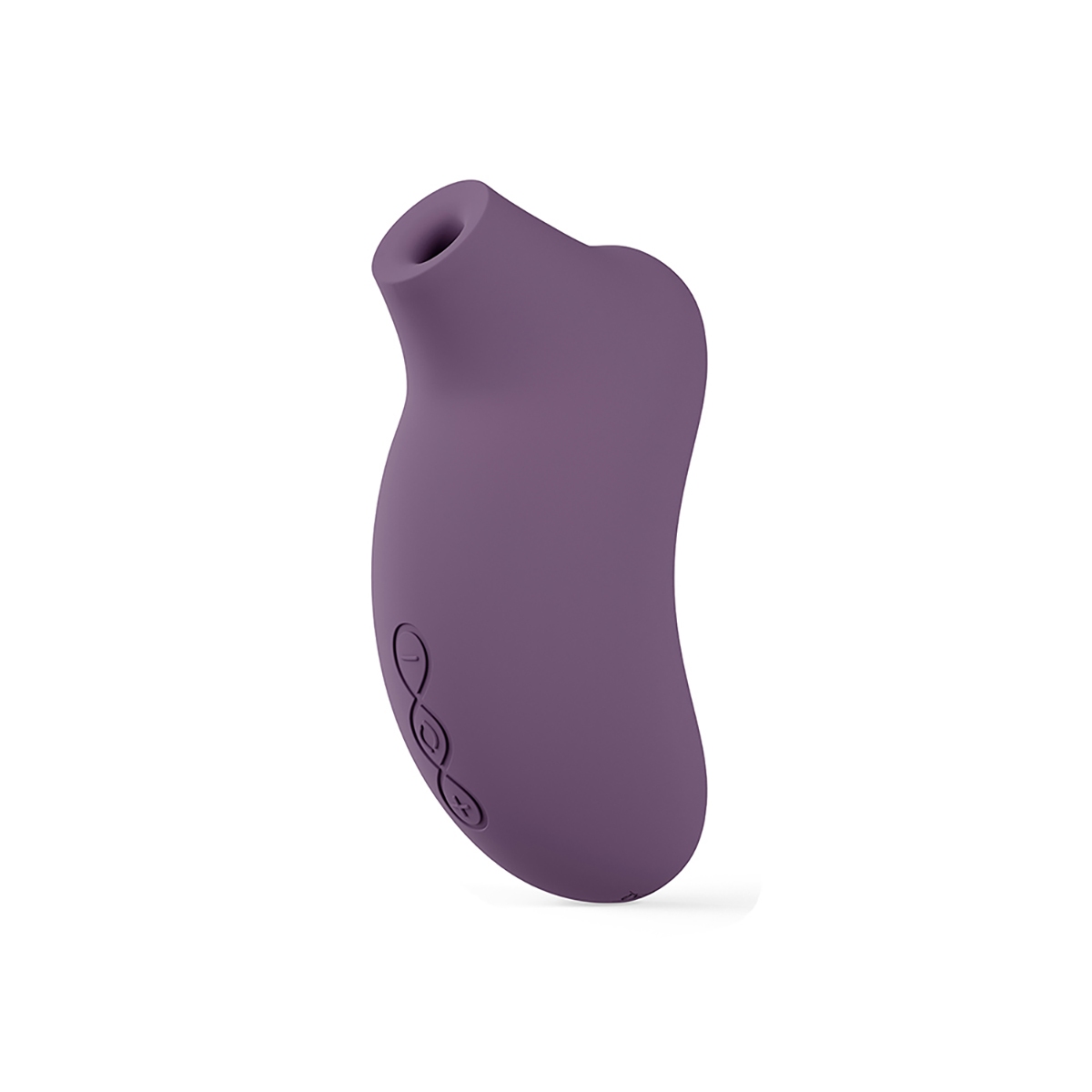 LELO vibrator SONA 3 Cruise Clit Stim Plum shown in hand for scale