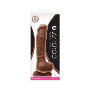 8 inch Dildo NS Novelties Brown Chocolate Cocoa Colours Dual Density