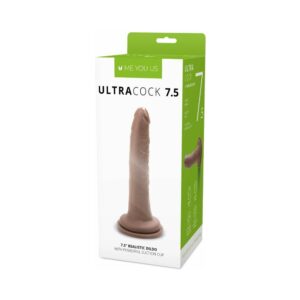 7.5 inch Dildo Me You Us Brown Chocolate Cocoa Ultra Cock Realistic Caramel