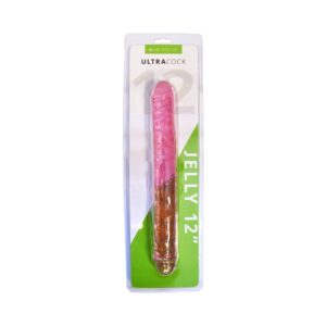 12 inch Dildo Me You Us Light Pink Ultra Cock Jelly Double Ended
