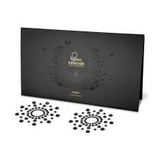 Feel sexy wearing sexy nipple covers  Mimi Jewel Black! Wearing Mimi Jewel Black nipples covers by Bijoux Indiscrets can be fun and sexy!