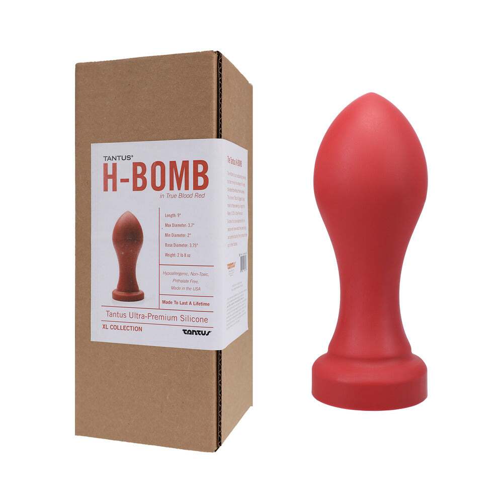 Dildo by Tantus in Red shown for use by Her or Him