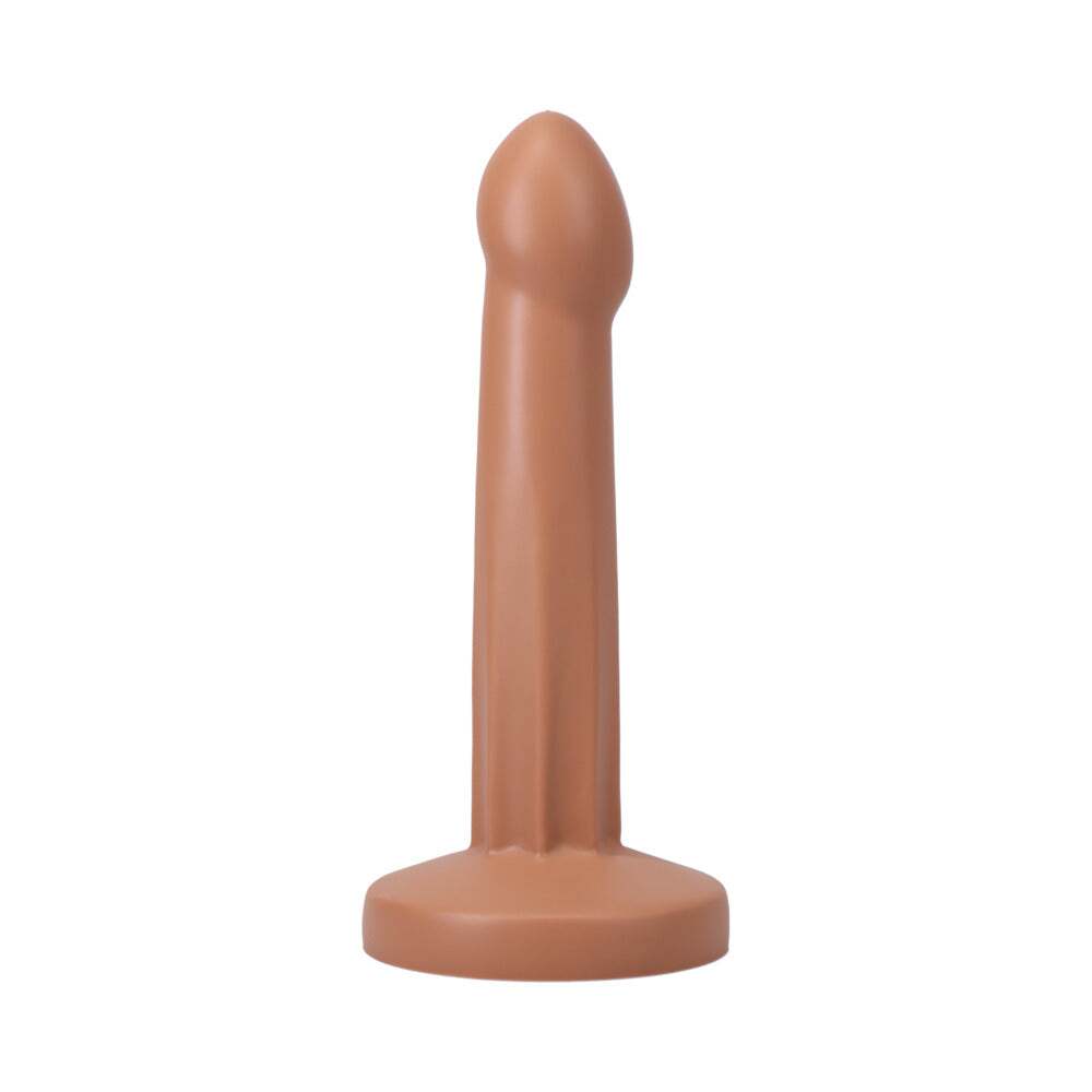 Dildo by Tantus in Tan Light Brown Mocha shown for pegging Her or Him
