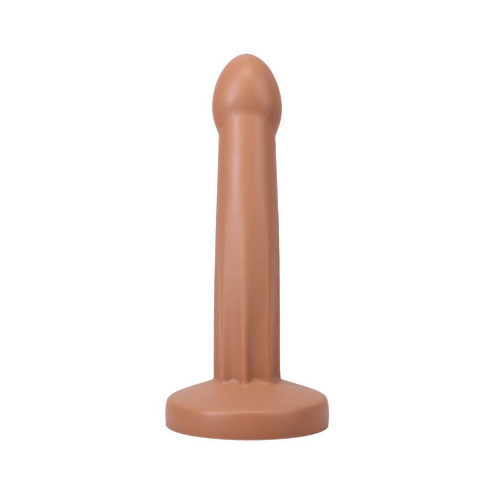 Dildo by Tantus in Tan Light Brown Mocha displayed for pegging Him or Her