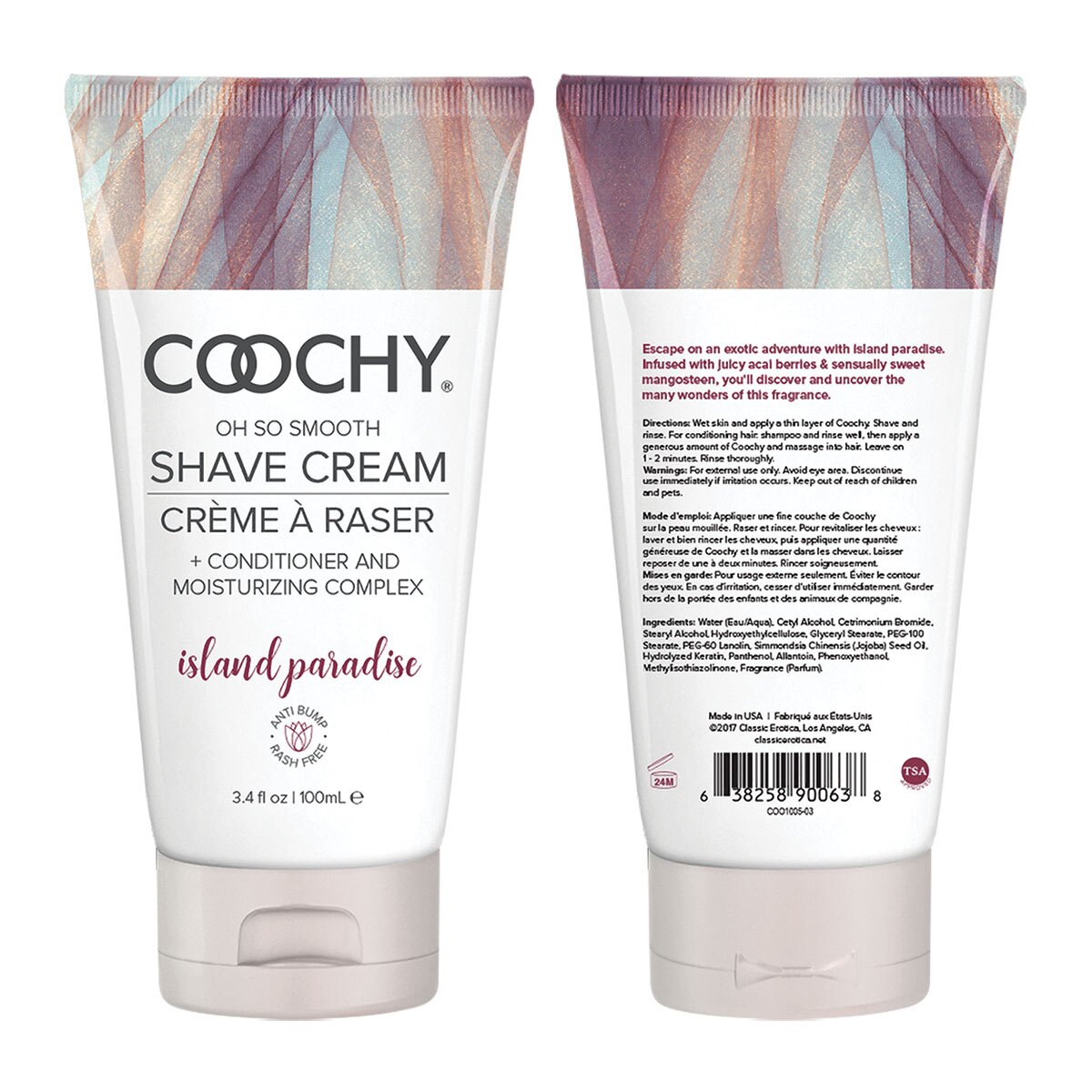 Best Coochy Shave Cream 3.4oz - Island Paradise her care Coochy shave on sale at herVibrators.com.