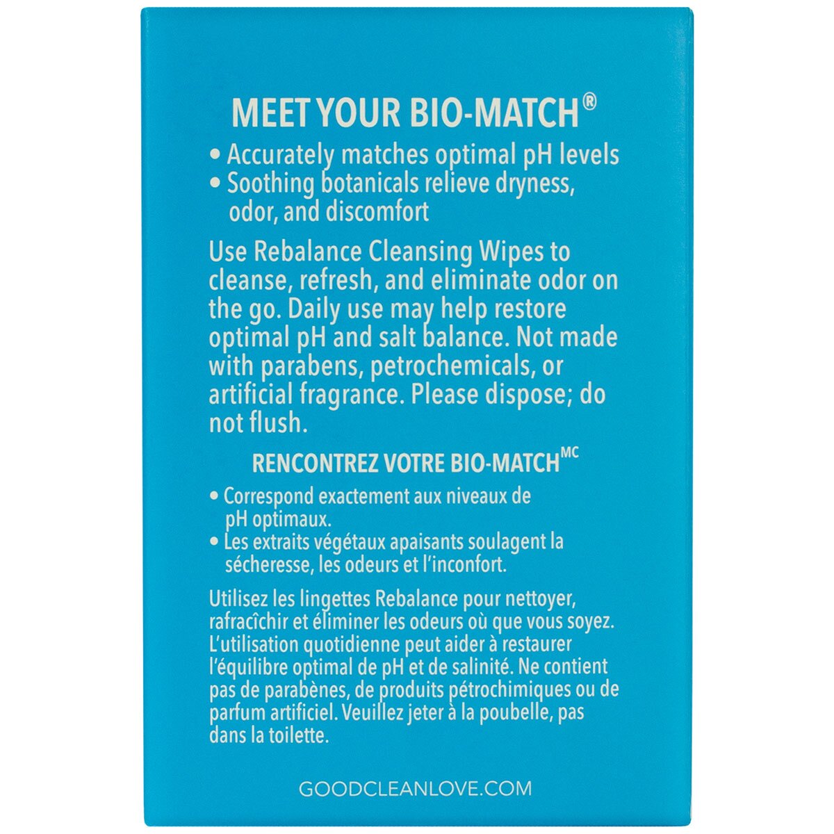 Good Clean Love Rebalance Cleansing Wipes 12 Ct. intimate cleansers and personal cleansing care by Good Clean Love.