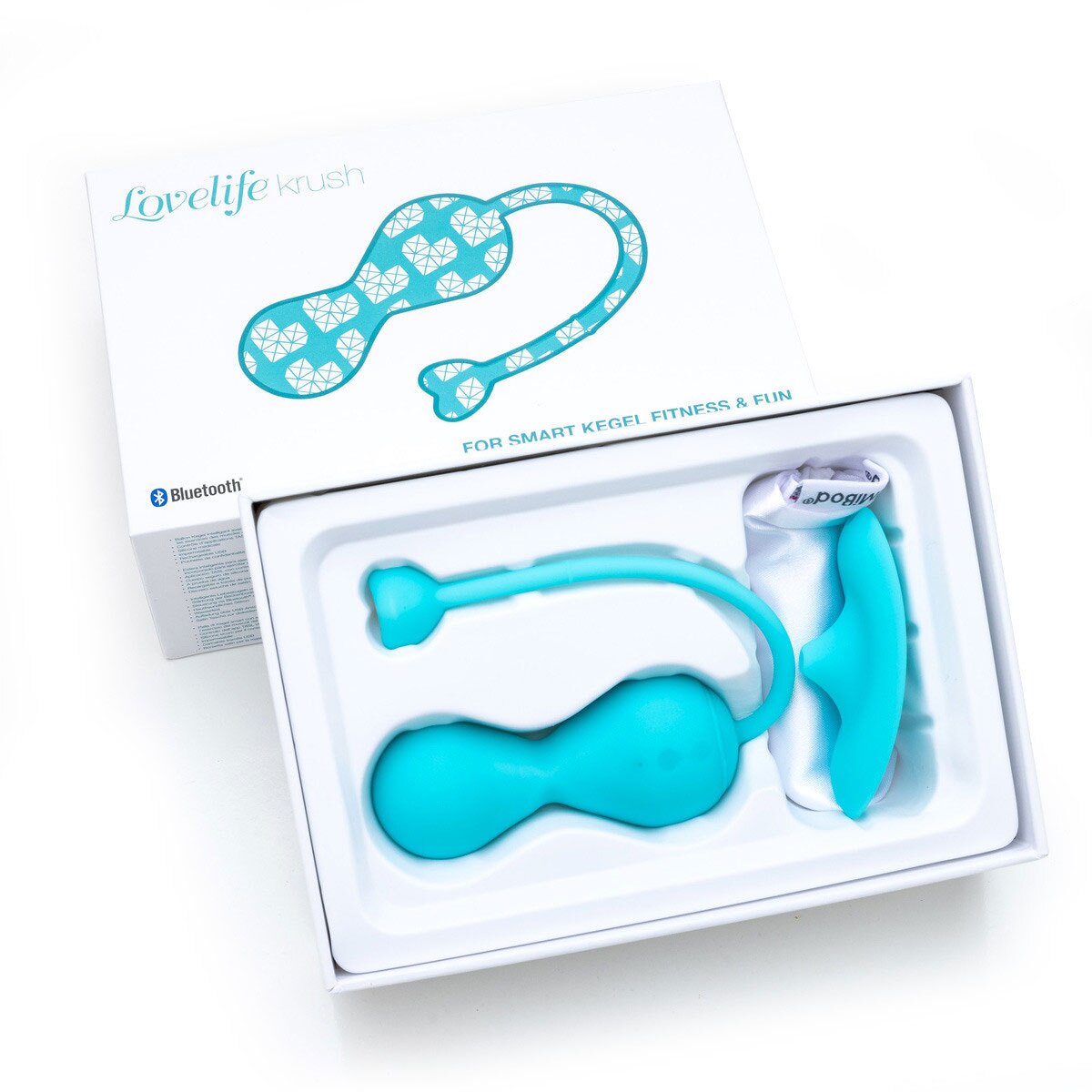 Buy OhMiBod Lovelife Krush Kegel Exerciser Turquoise kegel exercise device for pelvic floor muscle strengthening.