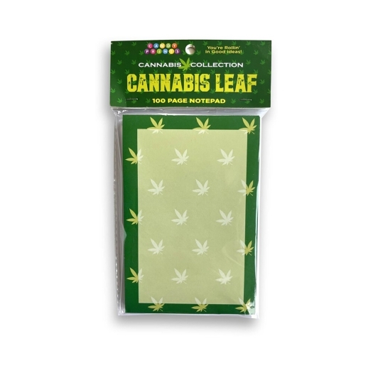 Buy  Cannabis Leaf Notepad book for her.