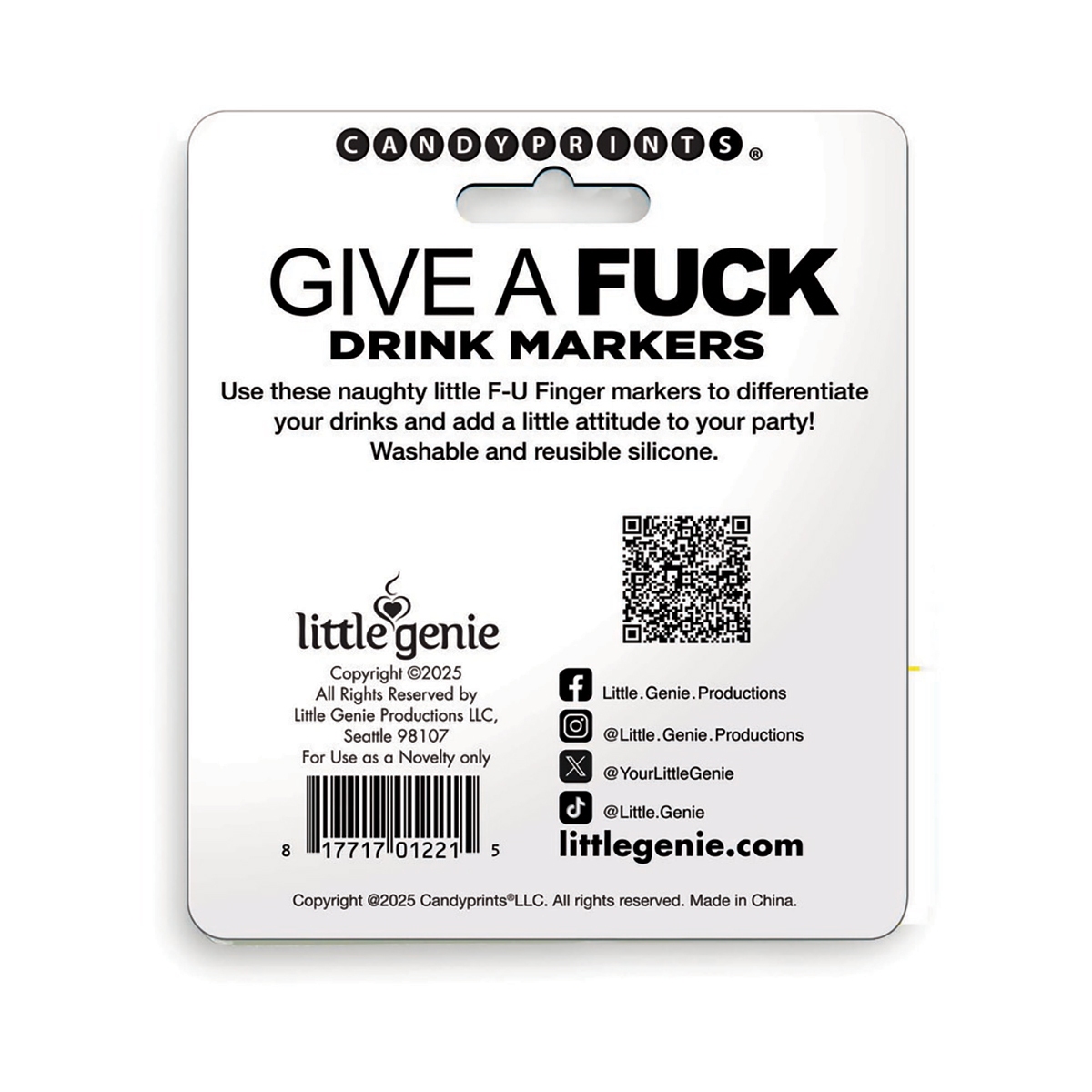 Buy  FU Finger Drink Markers book for her.